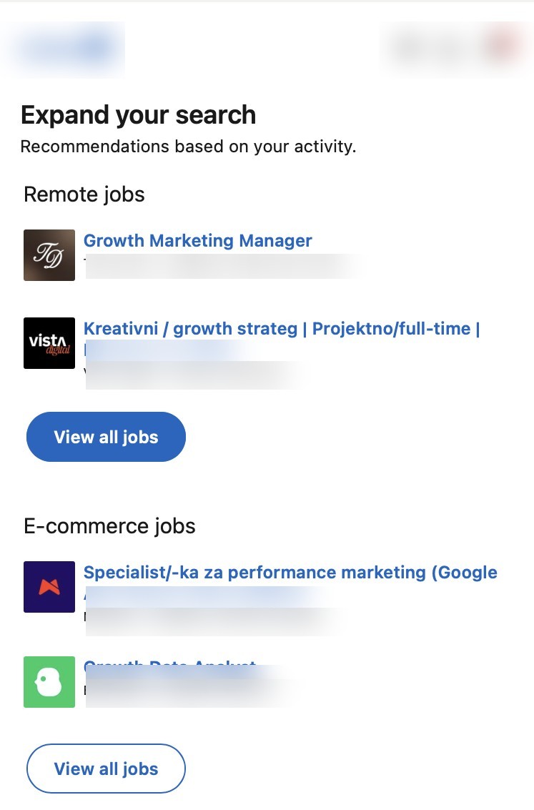 LinkedIn job postings Slovenia